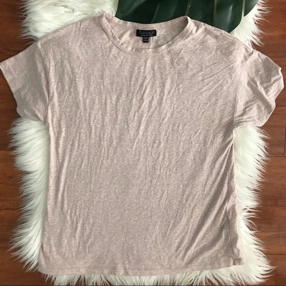 TopShop Heathered Pink basic tee